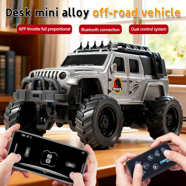 Mini Off-Road RC Desktop Jeep Wrangler Remote Control Car Die-on Model