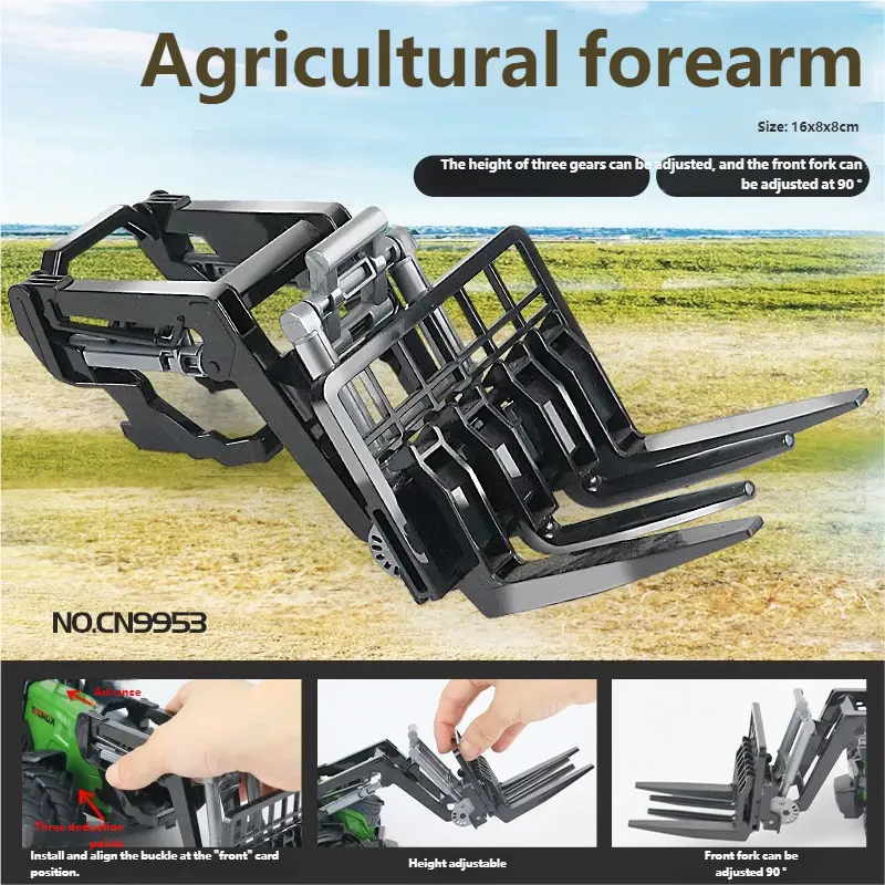 Electric remote control alloy tractor combo accessories smallstone