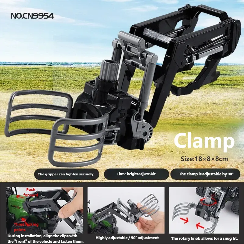 Electric remote control alloy tractor combo accessories smallstone