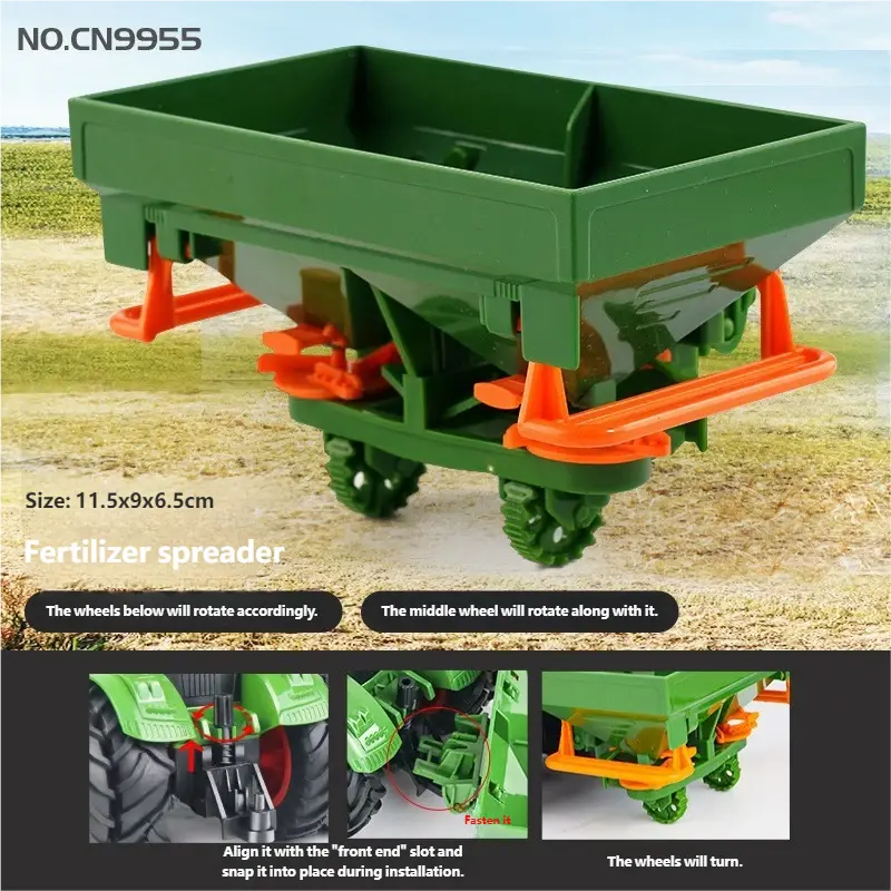 Electric remote control alloy tractor combo accessories smallstone