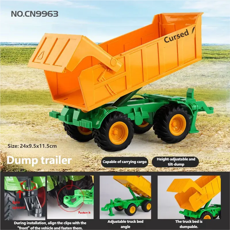 Electric remote control alloy tractor smallstone