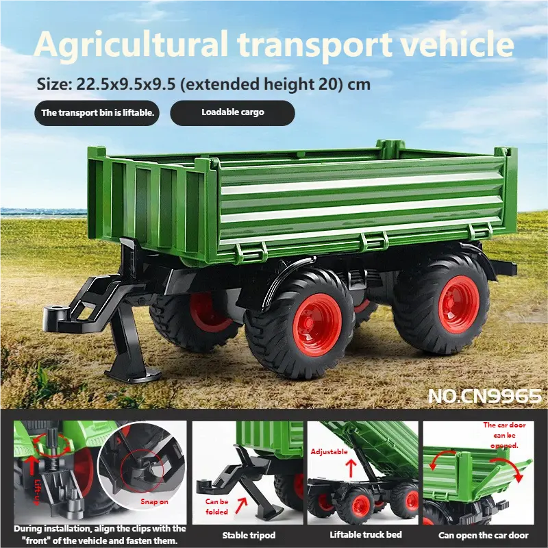 Electric remote control alloy tractor smallstone