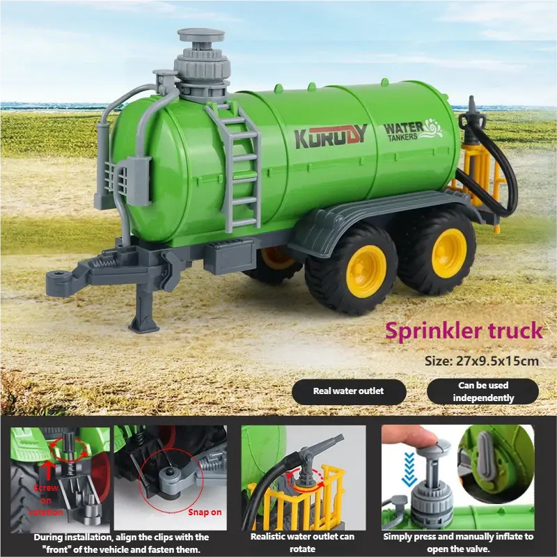 Electric remote control alloy tractor smallstone