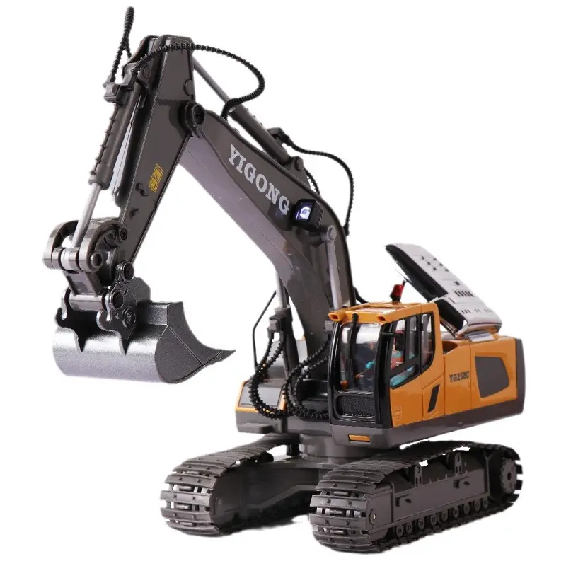 2.4G remote-controlled excavator, alloy remote-controlled engineering vehicle, dump bulldozer smallstone