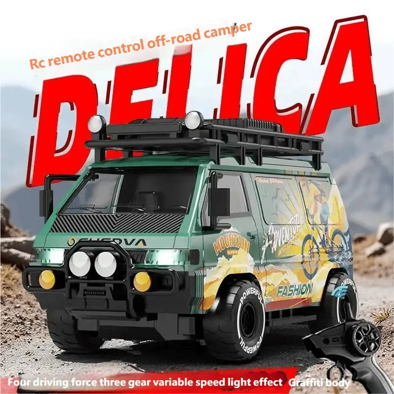RC high-speed four-wheel drive Mitsubishi Delica drift van remote control car smallstone