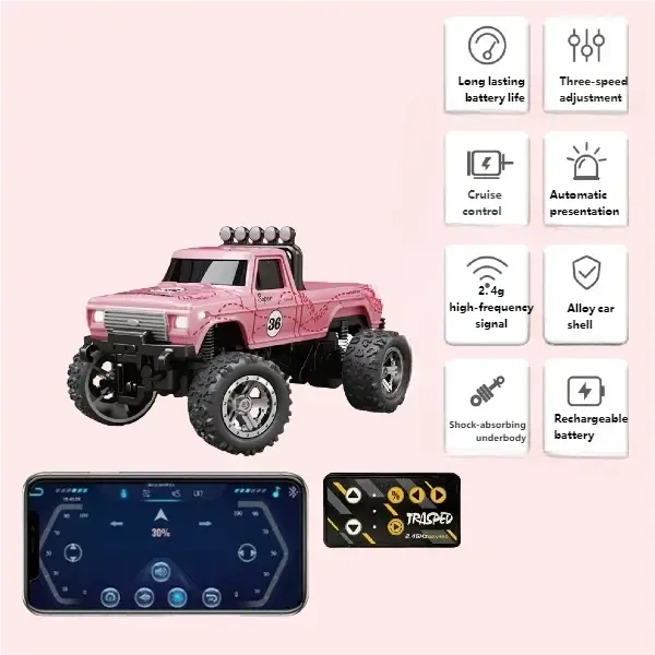 Mini alloy remote control jeep model can be controlled via APP smallstone