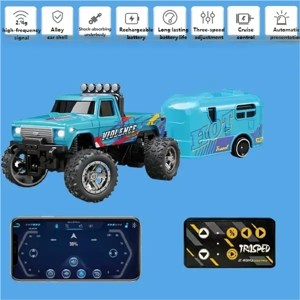 Mini alloy remote control jeep model can be controlled via APP smallstone