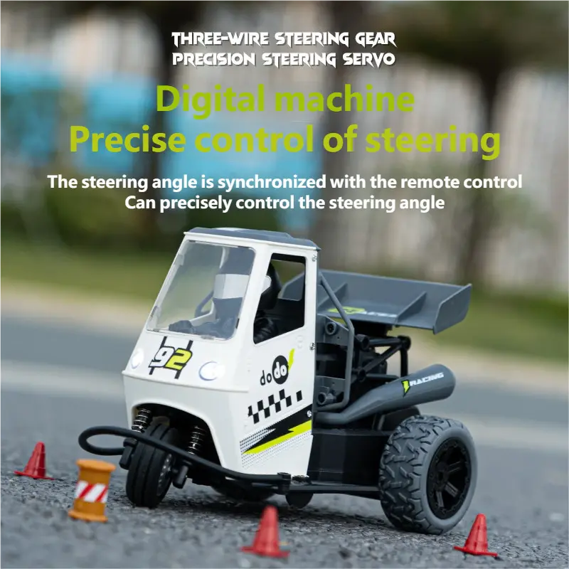 High-speed full-proportion RC car, remote control motorcycle, tricycle smallstone