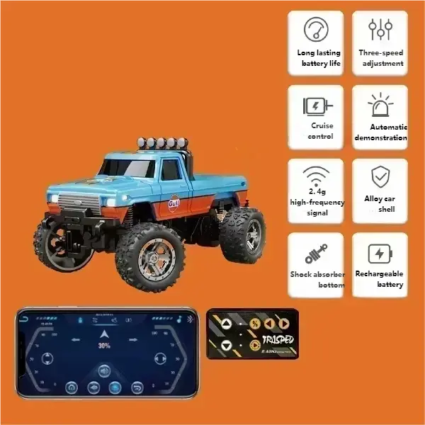 Mini alloy remote control jeep model can be controlled via APP smallstone